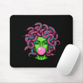 Medusa Blowing Bubblegum P Art Mythology Design Mousepad (Mit Mouse)