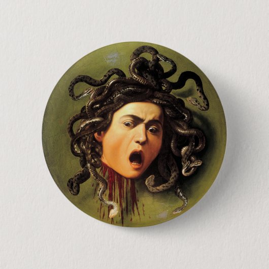 Medusa, Caravaggio Button (Vorderseite)