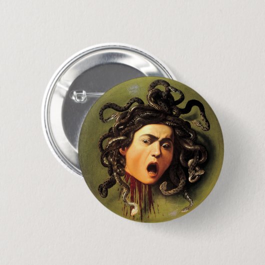 Medusa, Caravaggio Button (Vorne & Hinten)