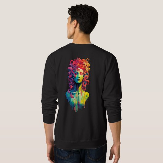 Medusa Colorful Sweatshirt (Schwarz voll)