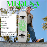 Medusa Custom Skateboard Deck<br><div class="desc">Medusa Custom Skateboard Deck Nicht in Stein verwandelt, wenn Sie dieses berufliche, maßgeschneiderte Skateboarddeck reiten. Bildgestaltung: Titan Goddess Medusa nicht inbegriffen: Räder, Lastwagen, Riserpolster, Hardware, Gurtband</div>