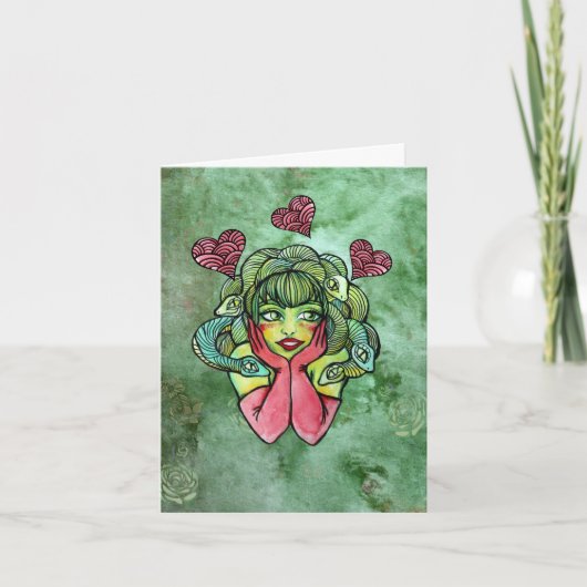 Medusa                                             dankeskarte (Vorderseite)