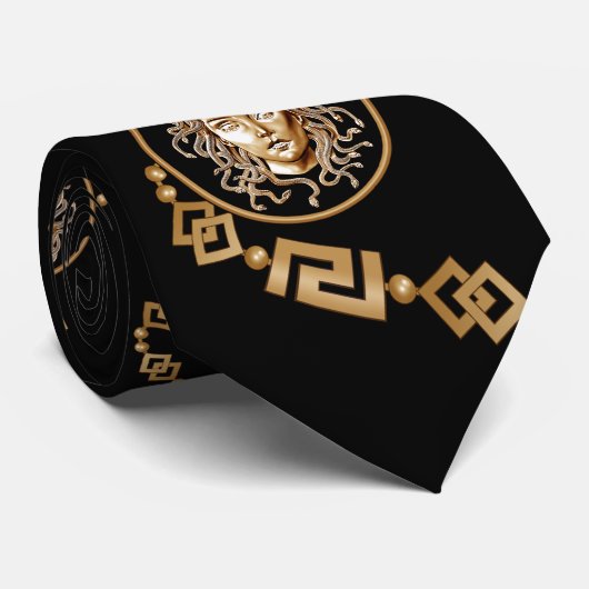 Medusa Eyes Gold Krawatte (Gerollt)