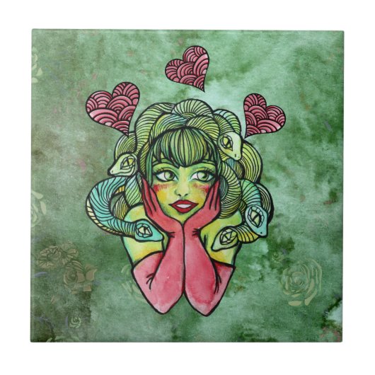 Medusa Fliese (Vorderseite)