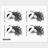 Medusa geschützt rechteckiger aufkleber (Blatt)