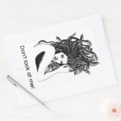 Medusa geschützt rechteckiger aufkleber (Umschlag)