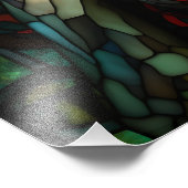 Medusa - Glass Window Tiffany Style Fotodruck (Ecke)