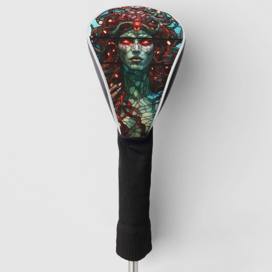 Medusa - Glass Window Tiffany Style Golf Headcover (Vorderseite)