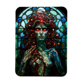 Medusa - Glass Window Tiffany Style Magnet