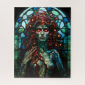 Medusa - Glass Window Tiffany Style Puzzle (Vertikal)
