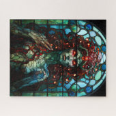 Medusa - Glass Window Tiffany Style Puzzle (Horizontal)