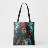 Medusa - Glass Window Tiffany Style Tasche (Vorderseite)