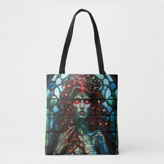 Medusa - Glass Window Tiffany Style Tasche (Vorderseite)
