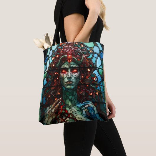 Medusa - Glass Window Tiffany Style Tasche (Von Nahem)