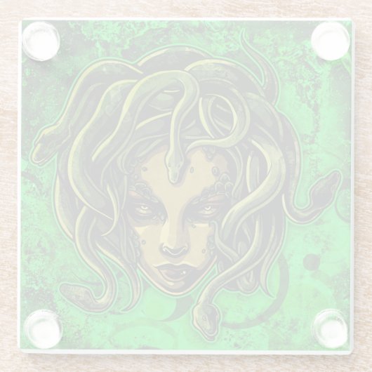 Medusa Glasuntersetzer (Rückseite)