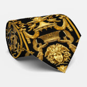 Medusa Gold Gilt Baroque Krawatte (Gerollt)
