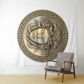 Medusa Gold Wall Art Wandteppich (Beispiel (Horizontal))