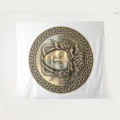 Medusa Gold Wall Art Wandteppich (Vorderseite (Horizontal))