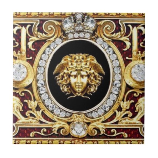 Medusa Golden Gems Wall Tile Fliese (Vorderseite)