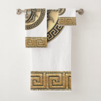 Medusa Golden Gorgon griechischer Key White