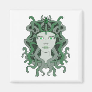 Medusa Gorgo Schlange Gorgone Monster griechische Magnet
