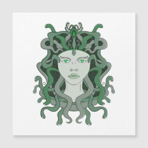 Medusa Gorgo Schlange Gorgone Monster griechische  Magnetkarte