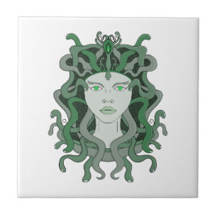 Medusa Gorgo Snake Gorgon Monster Griechische Myth Fliese