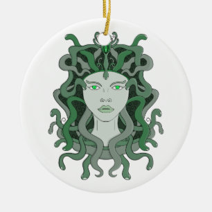Medusa Gorgo Snake Gorgon Monster Griechische Myth Keramik Ornament