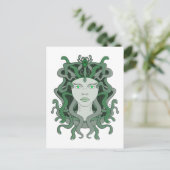 Medusa Gorgo Snake Gorgon Monster Griechische Myth Postkarte (Stehend Vorderseite)
