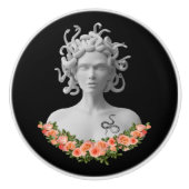 Medusa Gorgon Griechische Mythologie Keramikknauf (Vorderseite)