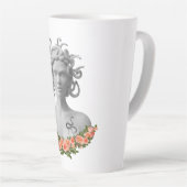 Medusa Gorgon Griechische Mythologie Milchtasse (Rechte Ecke)