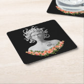 Medusa Gorgon Griechische Mythologie Rechteckiger Pappuntersetzer (angewinkelt)