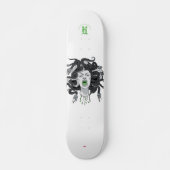 "Medusa" grau Skateboard (Vorne)