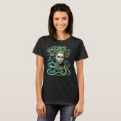 Medusa Griechische Mythologie Göttin für Schlangen T-Shirt (Vorne ganz)