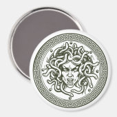 Medusa Griechische Mythologie Magnet (Vorderseite/Rückseite)