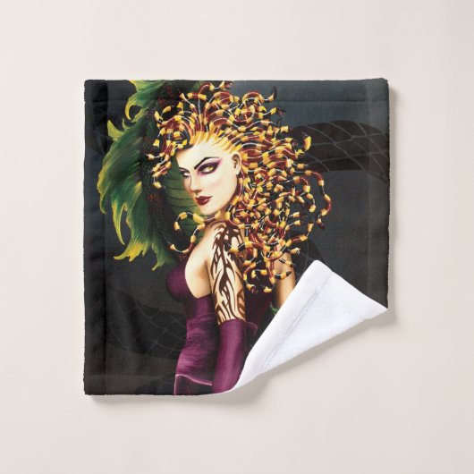 Medusa Grithology Snake Gorgon Badhandtuch Set (Waschlappen)