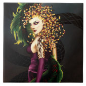 Medusa Grithology Snake Gorgon Fliese (Vorderseite)