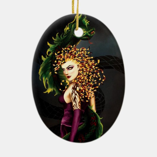 Medusa Grithology Snake Gorgon Keramikornament (Hinten)