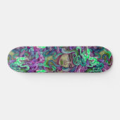Medusa grün und lila Skate-Bretterdeck Skateboard (Horizontal)