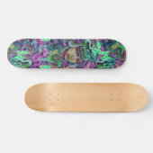 Medusa grün und lila Skate-Bretterdeck Skateboard (Horizontal)