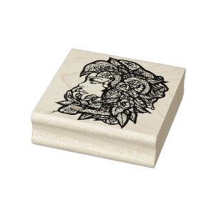 Medusa Grüne Schlangen Gorgone                     Gummistempel