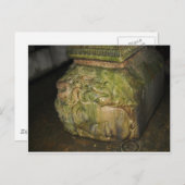 Medusa-Hauptskulptur-Basilika-Zisterne Istanbul Postkarte (Vorne/Hinten)