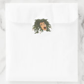 Medusa Head Runder Aufkleber (Tasche)