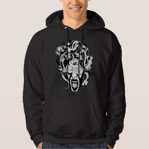 Medusa Head Snake Hair Mythology Alt Griechisch Hoodie