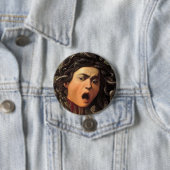 Medusa Head von Caravaggio Button (Beispiel)