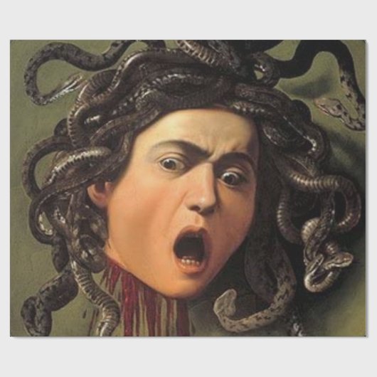 Medusa Head von Caravaggio Geschenkpapier (Flach)