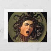 Medusa Head von Caravaggio Postkarte (Vorne/Hinten)