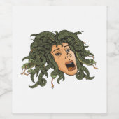 Medusa Head Weinetikett (Einzelnes Label)