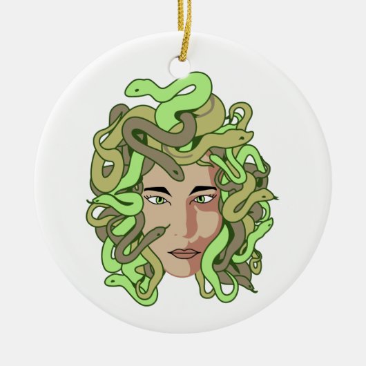 Medusa Keramik Ornament (Vorne)