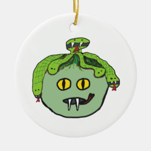 Medusa Keramik Ornament